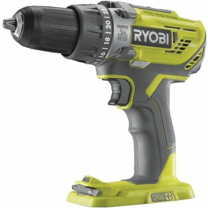 Ryobi 18V Schlagbohrmaschine grün und grau
