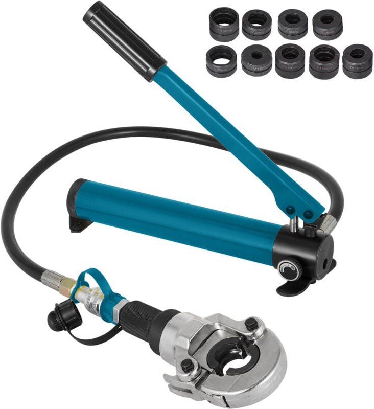 Mophorn - 6T Hydraulische Crimpzange V12-28mm TH16-32mm Presszange, V-förmige/TH-förmige Rohrcrimpzange, 360° drehbarer ...