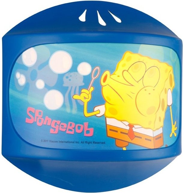 Etc-shop - Wandleuchte Kinderzimmerlampe Spongebob Wandlampe Kinderleuchte blau, 1x E14, BxH 23 x 23,5 cm
