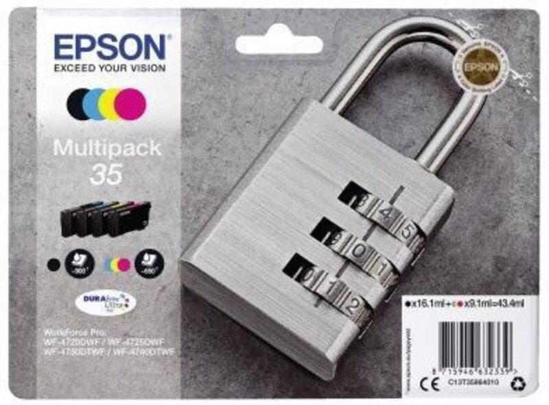 Epson Padlock C13T35864010 Druckerpatrone 1 Stück(e) Original Standardertrag Schwarz, Cyan, Magenta, Gelb