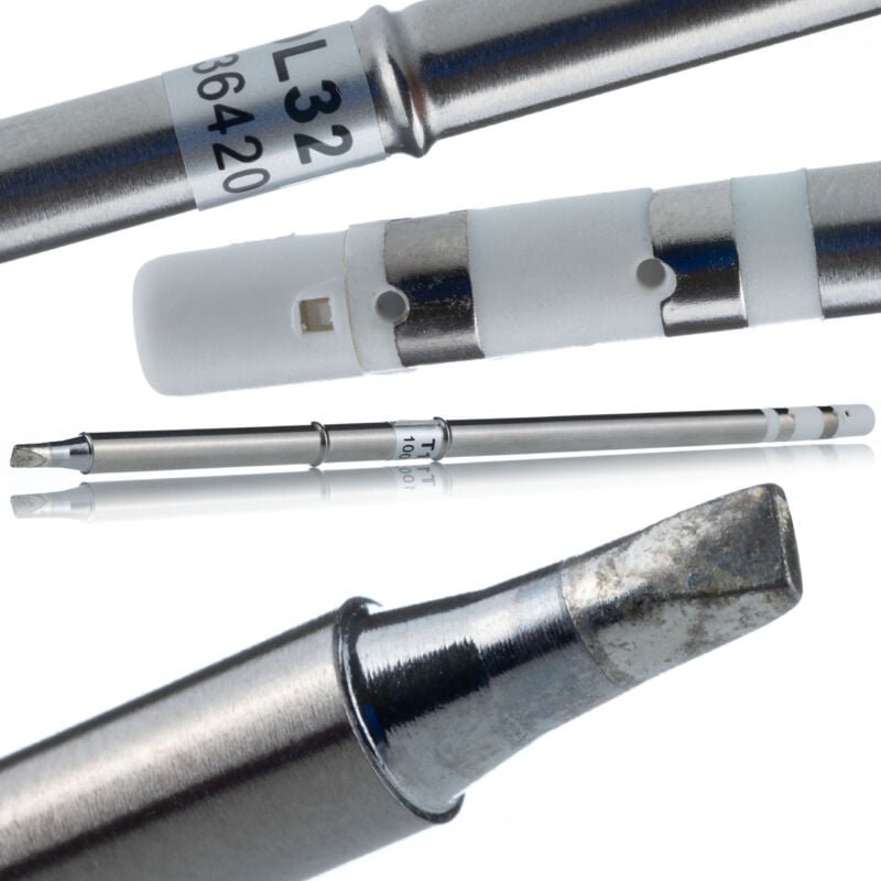 Rosfix T12-D32 – Lötkolbenspitze mit integriertem Heizelement Schnelles Aufheizen auf 300°C in 10 Sekunden Kompatibel mi...