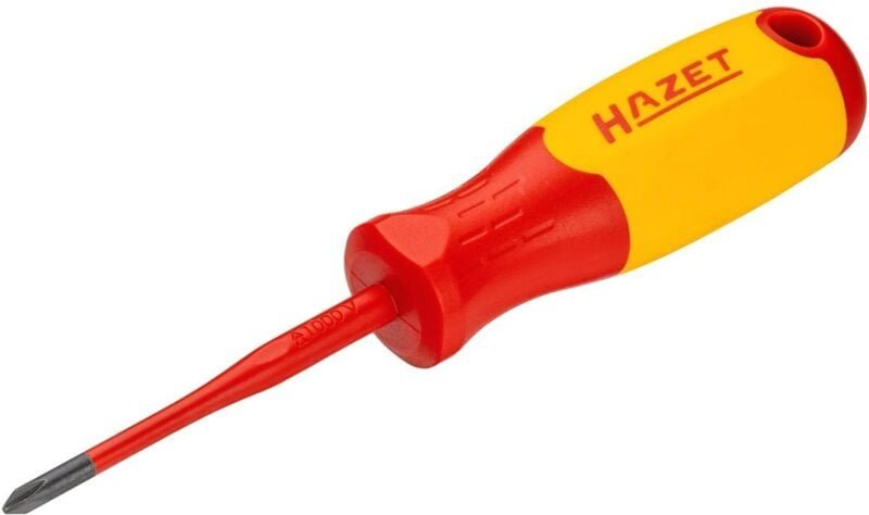 Hazet - Elektriker-Schraubendreher ∙ schutzisoliert 811KV-PH1 ∙ Kreuzschlitz Profil ph ∙ sw PH1