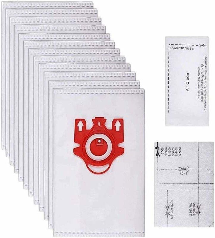 FOREHILL 12 Staubsaugerbeutel für Miele F/J/M Serie HyClean 3D Effizienz, Beutel für Miele 9917710