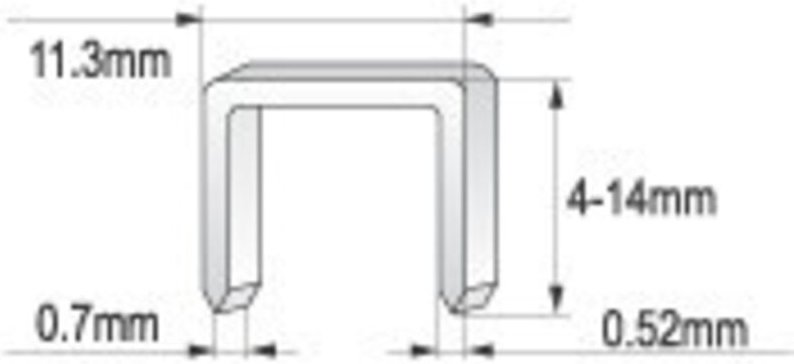 Polsterhefter 4-14mm Klammern 0,7m - Yt-7007