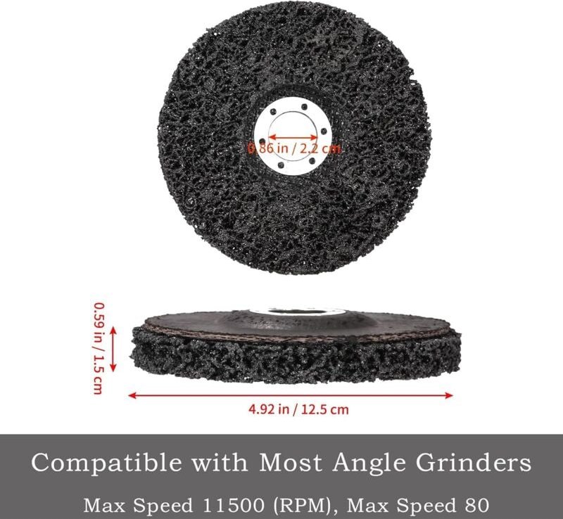 Stück 125 mm Schleifscheibe, Reinigungsscheibe, Schleifscheibe für Winkelschleifer, Schleifreinigungsscheiben, CSD-Schei...