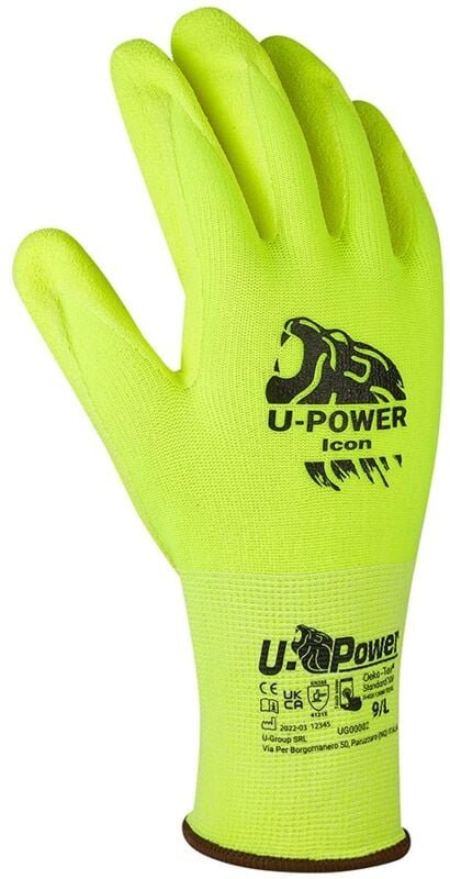 Thumbnail - Icon Sicherheits-Arbeitshandschuhe Nylon Touchscreen Grün 8/M - U-power