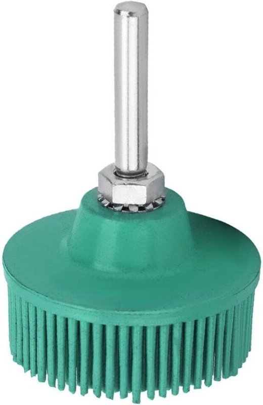 2-Zoll-Borsten-Schleifscheibe aus Gummi, Schleifscheibe zur Rostentfernung und zum Reparieren, Entgraten und Reinigen vo...