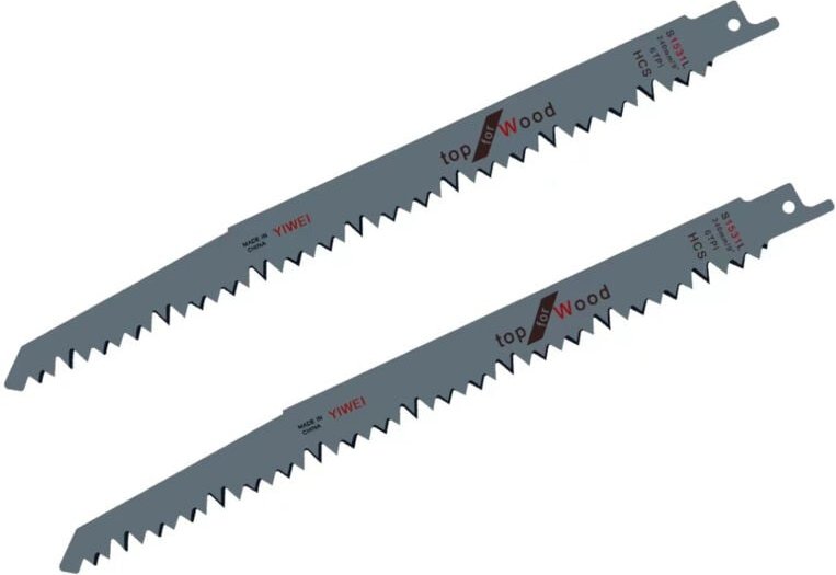 SCRS1531L5 2 Stück 240 mm 5 tpi Rückwärtssägeblätter S1531L