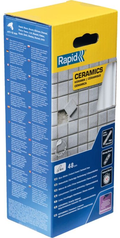 Klebestifte Keramik 190 mm x 48 Sticks - Box Rapid isaberg - 5001415