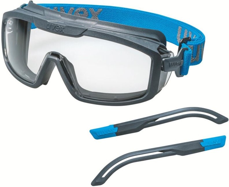 I-guard+ 9143300 Vollsichtbrille Grau, Blau - Uvex