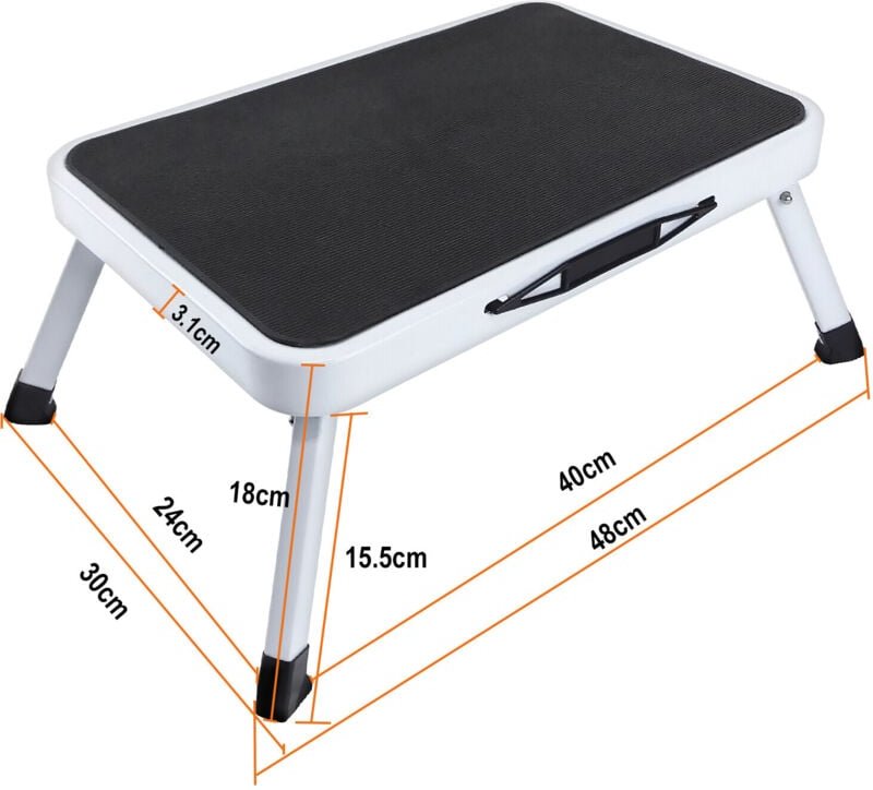 Dayplus - Klappstufe Tritthocker klappbar Camping Hocker Haushaltsstufe Bad Stufe Leiter