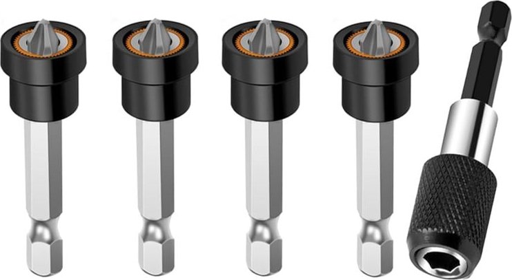 5 Stück Premium magnetischer Trockenbauschraubensetzer - PH2 Bits a