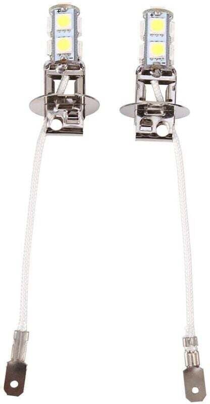CHOYCLIT 2x H3 5050 Weiß 9 SMD LED Xenon DC12V Auto Auto Nebel Licht Lampe LED Lampen 6500K