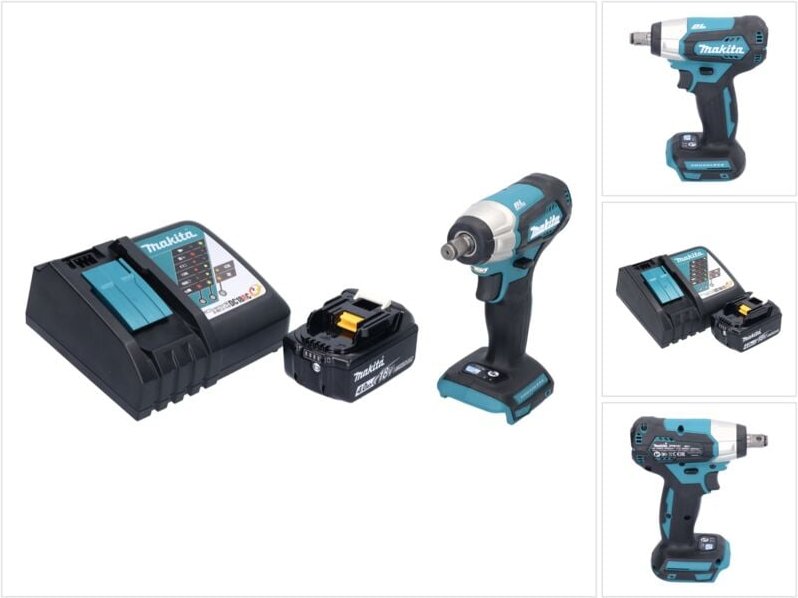 Thumbnail - Makita DTW 181 RM1 Akku Schlagschrauber 18 V 210 Nm 1/2" Brushless + 1x Akku 4,0 Ah + Ladegerät