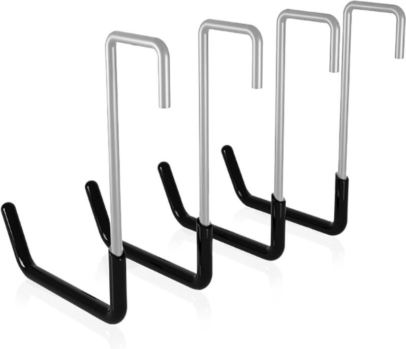 Lntyq 4er-Pack S-Haken zur Wandmontage für die Garagenaufbewahrung, Wandhaken, Garagenhaken, Universalhaken, Leiterhaken...