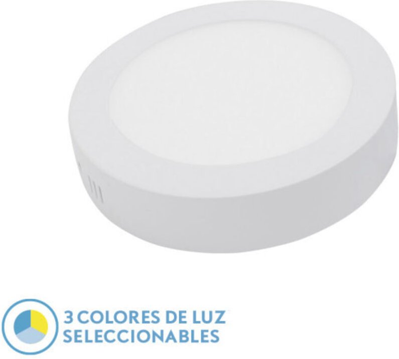 Fabrilamp - Anbaudownlight diorite 18w 3000k-4000k-6500k White 1620lm 3,5x22x22 Cm