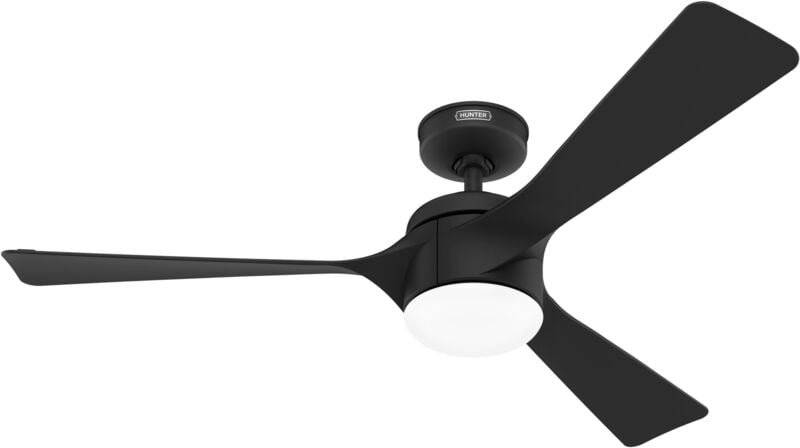 DC Deckenventilator Rosedale Schwarz mit LED