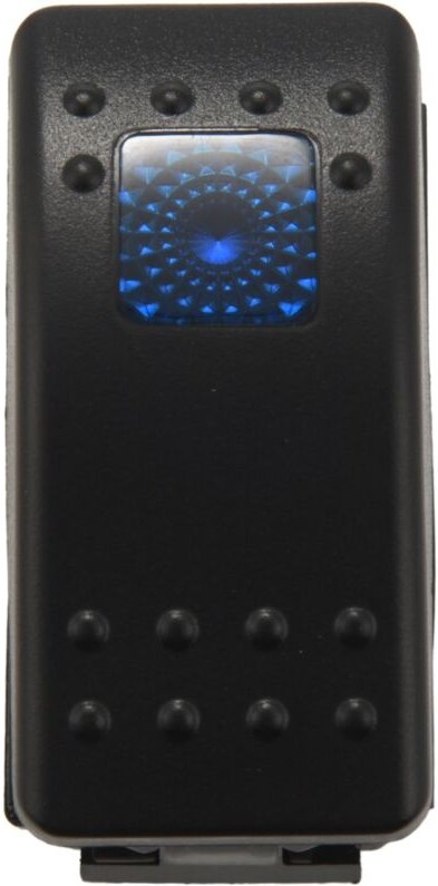 Tlily - 12v 20 Ampere Wasserdichte Blaue led An / Aus Boot Marine spst 3P Wippschalter mit Licht