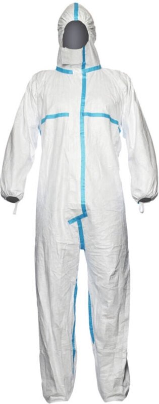 Schutzoverall Typ 4/5/6 Tyvek 600 Plus, weiß, Unisex-Größe: s - Dupont