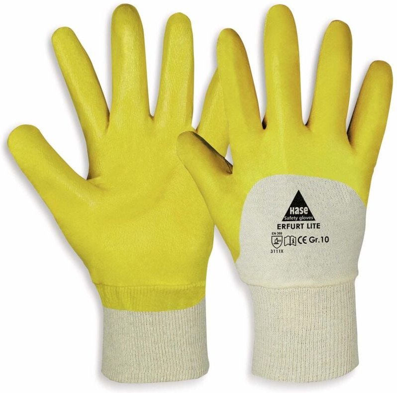 Hase Safety Gloves - Arbeitshandschuhe, Nitril, erfurt lite, EN388/EN420, Größe 9