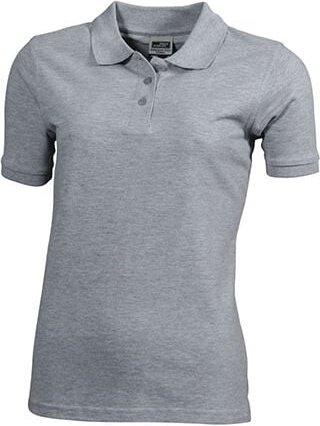 James&nicholson - jn Workwear Polo Women JN803 100%BW, grey-heather, Größe l