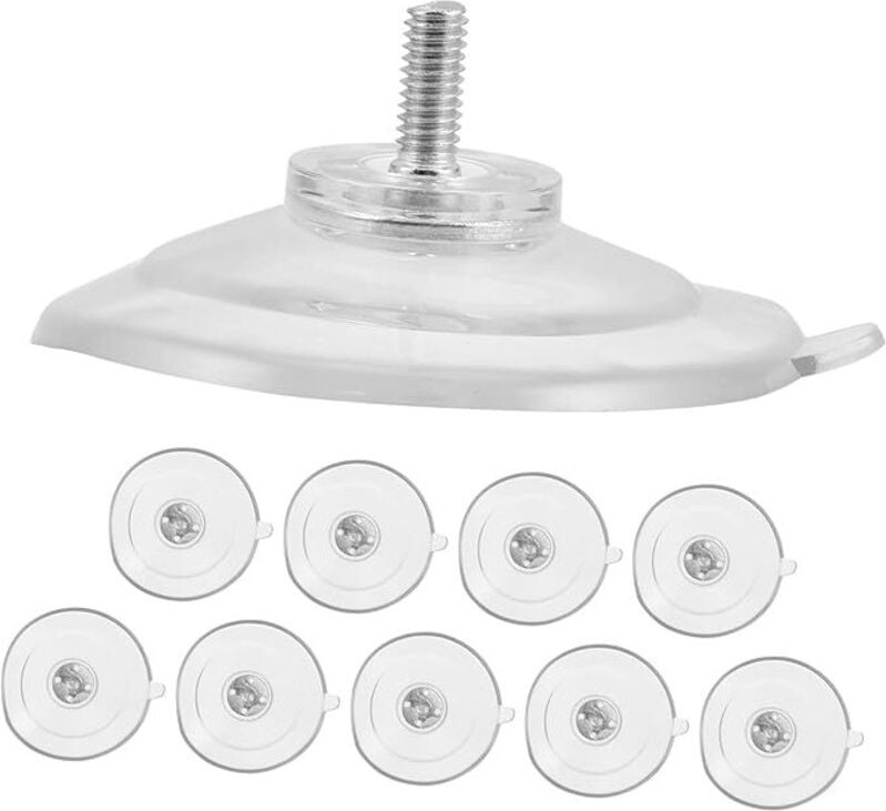 10 Stück Saugnapf mit Schrauben, klares Glas, multifunktionaler, verstärkter Saugnapf für Küche, Bad, Fenster und Zubehö...