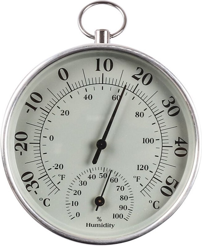 Innen- und Außenthermometer, 10 cm, Luftfeuchtigkeitsthermometer, Innen- und Außenlufttemperatur-Monitor, Klimaanlage, L...