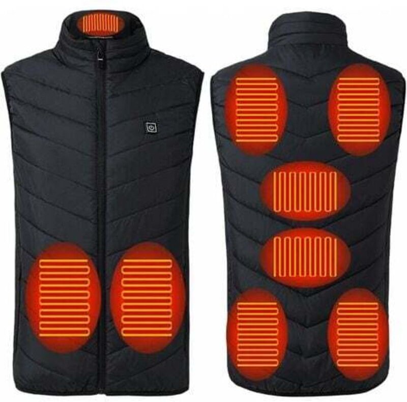 Schutzjacke und Weste, beheizte Weste für Männer und Frauen – usb wiederaufladbare elektrische beheizte Jacke – waschbar...