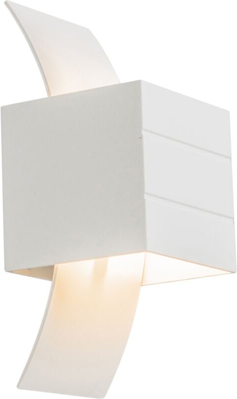 Moderne Wandleuchte weiß mit Lichteffekt - Amy