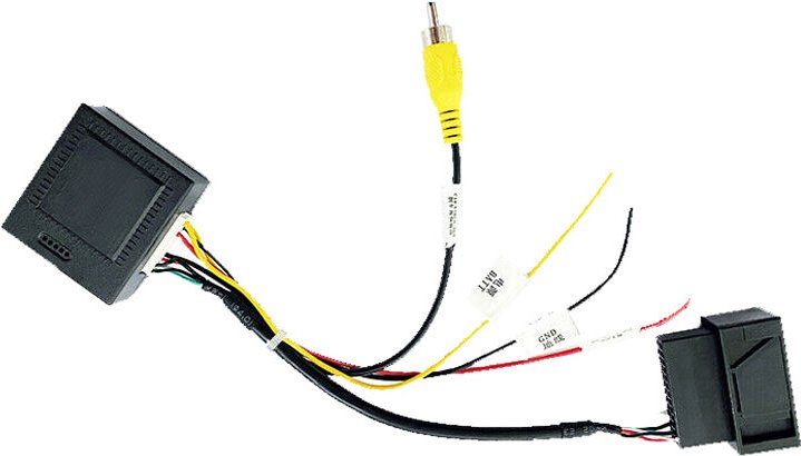 Tlily - rgb zu () av cvbs Signal Decoder Box Adapter für Werkseitige Umkehr RüCkfahr Kamera Golf 6 cc