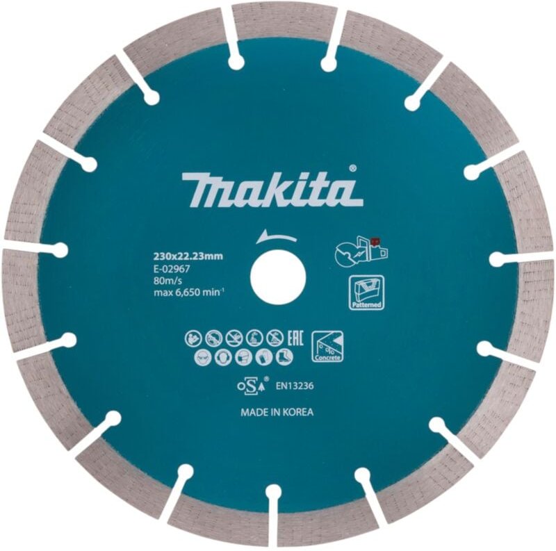 Diamanttrennscheibe 230 x 22,23 mm ( E-02967 ) für Trennschleifer - Makita