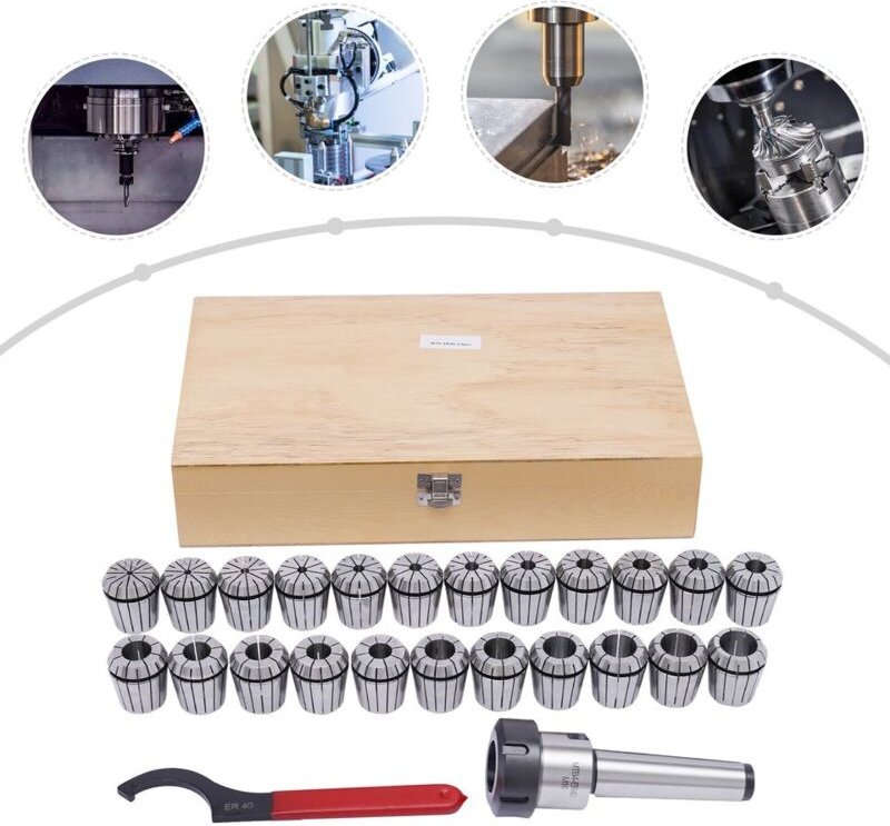 Thumbnail - ER40 Spannzangensatz 23-teilig ø 4-26 mm inkl. Spannzangenfutter MK4