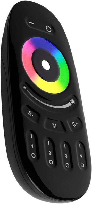 LED-Streifenleuchte Zubehör Touch-Fernbedienung rgb + w Schwarz
