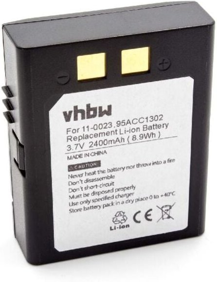 Vhbw - 1x Akku kompatibel mit Datalogic 4420 Barcodescanner pos (2400 mAh, 3,7 v, Li-Ion)