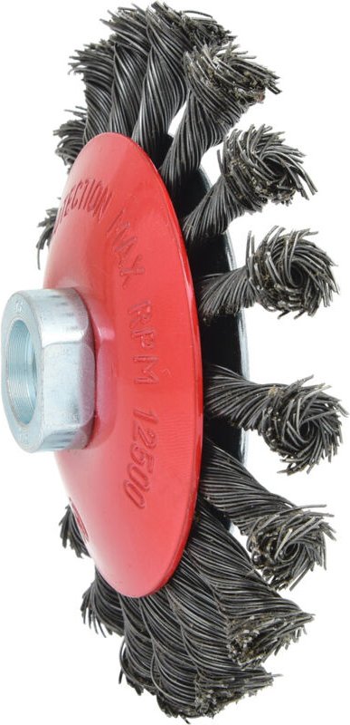 Kegelform-Stahldrahtrundbürste 0,5 mm, ø 115 mm - Ks Tools