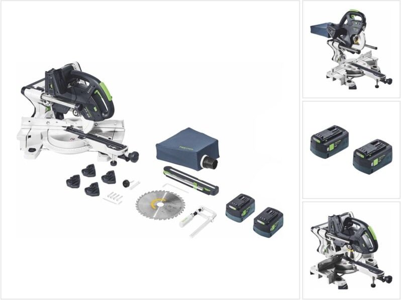 Akku Kappsäge Zugsäge kapex ksc 60 EB-Basic 577775 + Akkupack Set - Festool