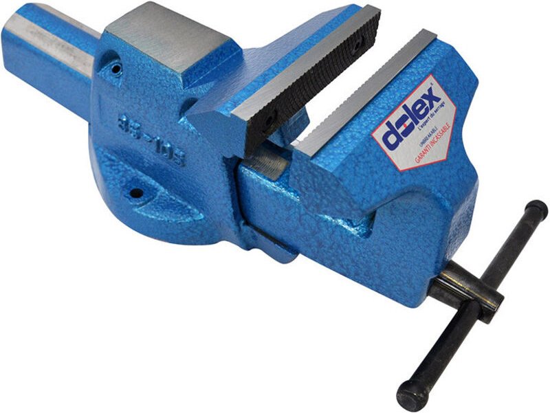 Werkbankschraubstock Dolex Serie 80 mit Rohrklemme - Öffnung: 130 mm - 85