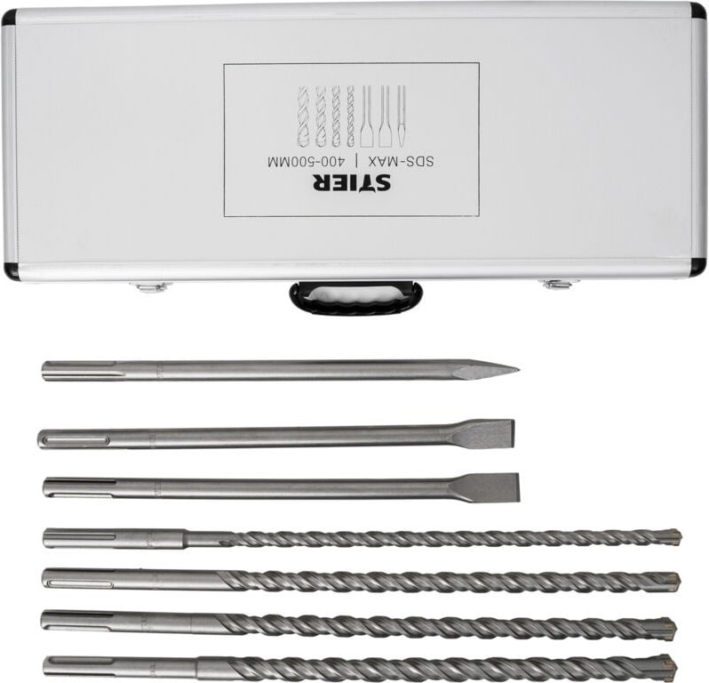 SDS-Max Bohrer- & Meißelsatz 7-tlg. 400mm / 500mm - Stier