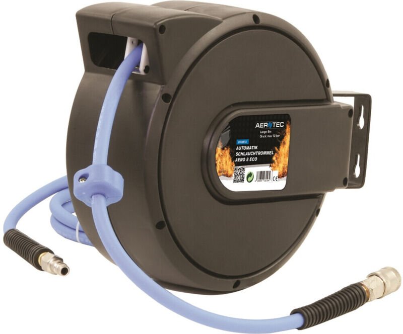 Aero 8 eco Druckluft-Schlauchaufroller 12 bar Wandbefestigung - Aerotec