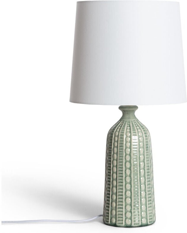 Ledkia - Tischlampe Keramik Zellin Khakigrün