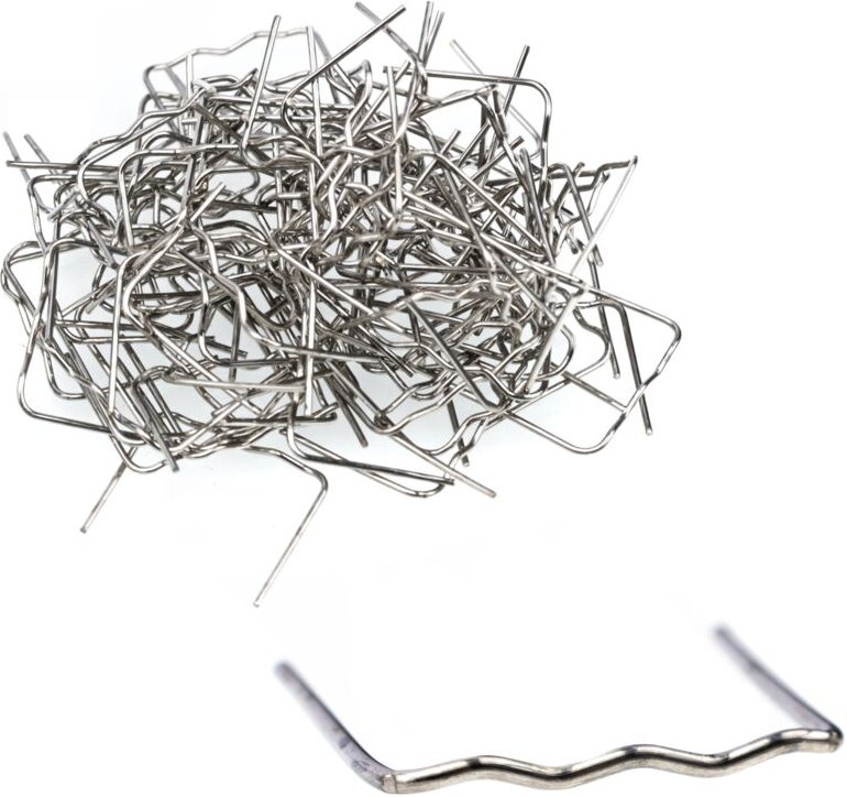 Thumbnail - Rosfix Kunststoffklammern, kleine Welle, 0,8 mm, 100 Stk.