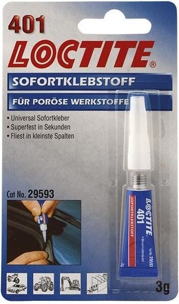 Universal-Sofortklebstoff Nr. 401 5 Gr. Flasche - Loctite