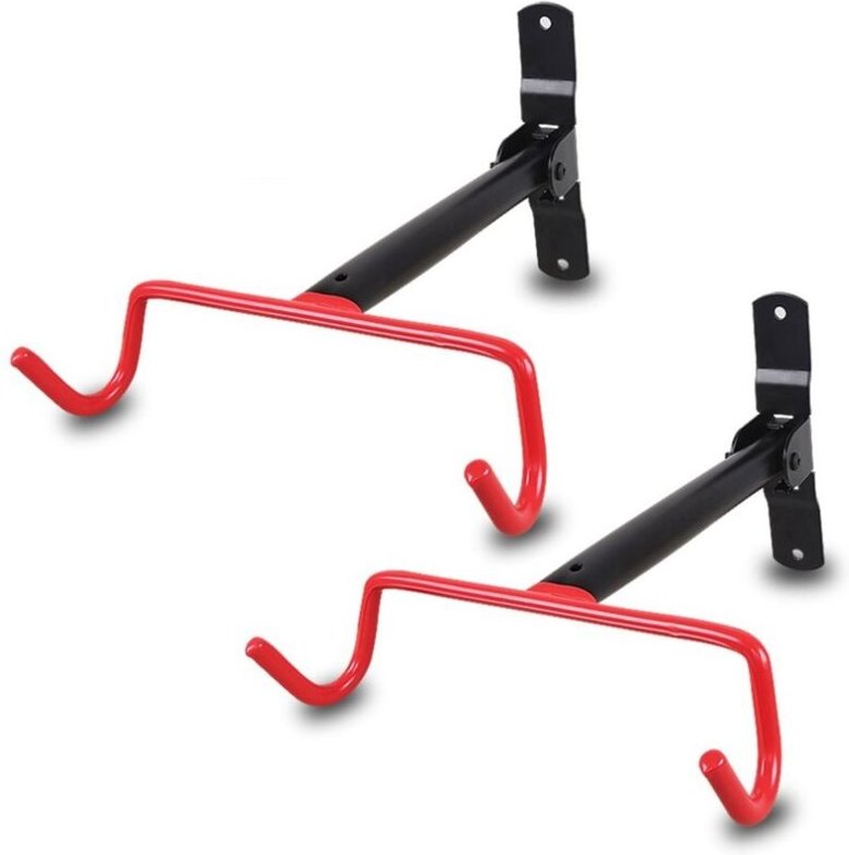 2er Set Wandhalterung Klapphaken zum Aufhängen von Fahrrädern