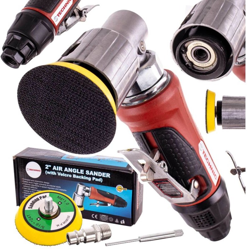 Pneumatischer Exzentrischschleifer, 50 Mm Hub, 3 Mm Geschwindigkeitsregler