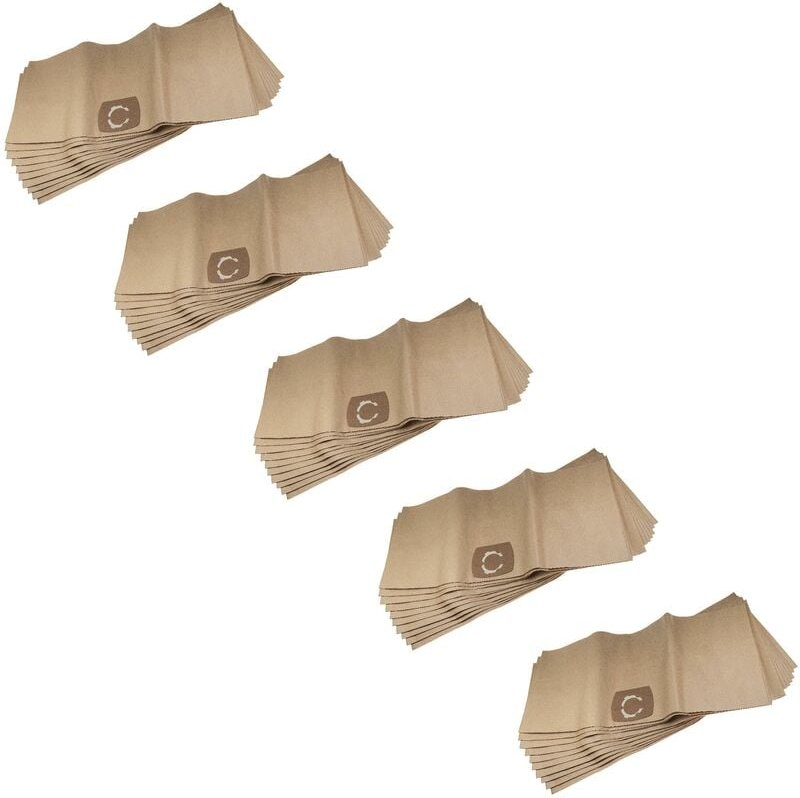 50x Staubbeutel kompatibel mit aeg Multi 300 Pro, Multi 300 Staubsauger - 33,1cm x 77,7cm beige - Vhbw