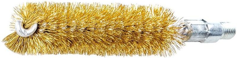 Rohrbürste Länge 115 mm ø 10 mm Messingdraht gewellt Besatzlänge 80 mm