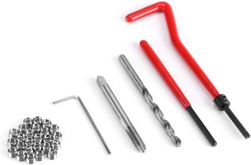 Ersandy - 30-teiliges M5/M6/M8-Gewinde-Reparatur-Einsatz-Set, Handwerkzeug-Set, kompatibel für Motorreparatur und andere...