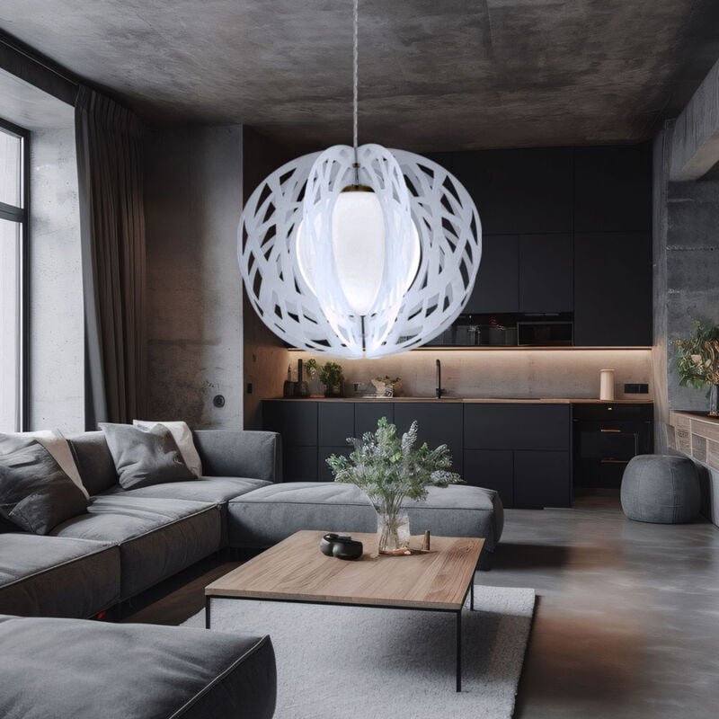 Hochwertige Kugel Decken Beleuchtung Hänge Lampe Pendel Leuchte rund Eglo 92772