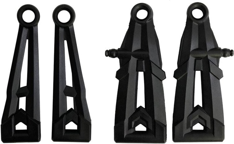 Tlily - 4 StüCk Vorderer Oberer und Unterer Arm SJ07/09 für Xinlehong Q901 Q902 Q903 9130 9136 9137 1/16 rc Auto Teile