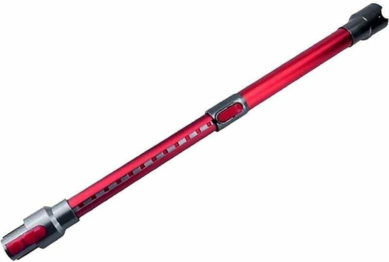 Teleskoprohr kompatibel für Dyson V11 V10 V8 V7, Aluminium-Verlängerungsrohr, ausziehbarer Stab, 45 cm – 70 cm (rot)